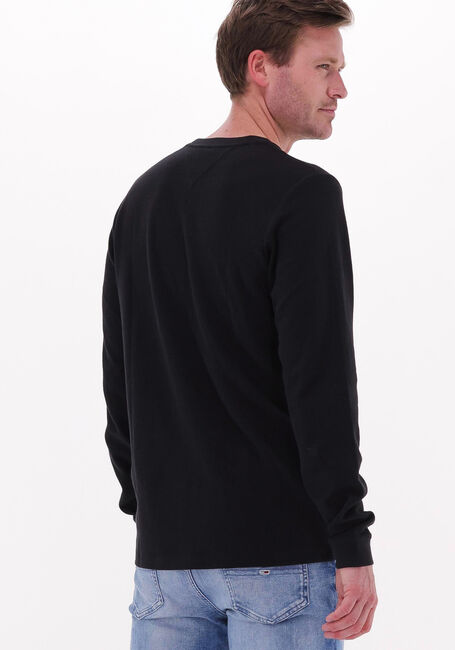 Zwarte TOMMY JEANS Trui TJM WAFFLE SNIT CREW - large
