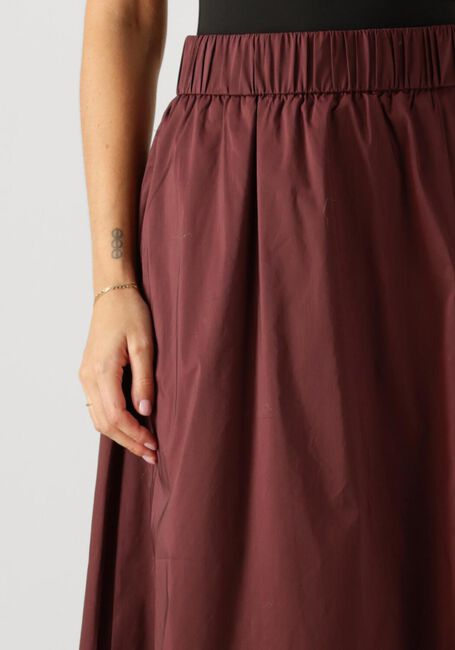 Bordeaux NEO NOIR Midirok YARA LONG POPLIN SKIRT - large