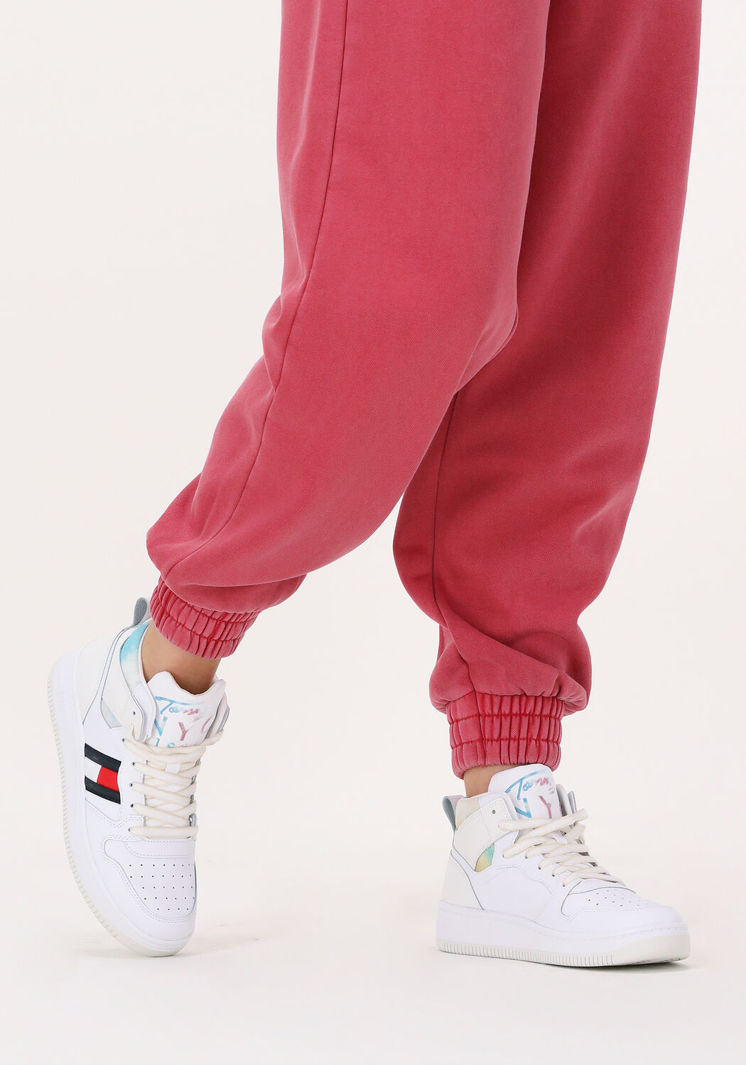 Witte TOMMY JEANS Hoge sneakers TOMMY JEANS MID BASKET WMN - large