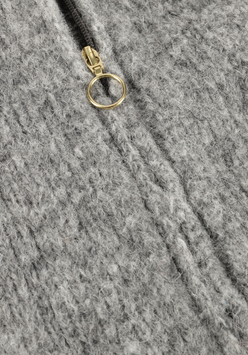 Grijze BY-BAR Vest JONAS ZIPP CARDIGAN - large