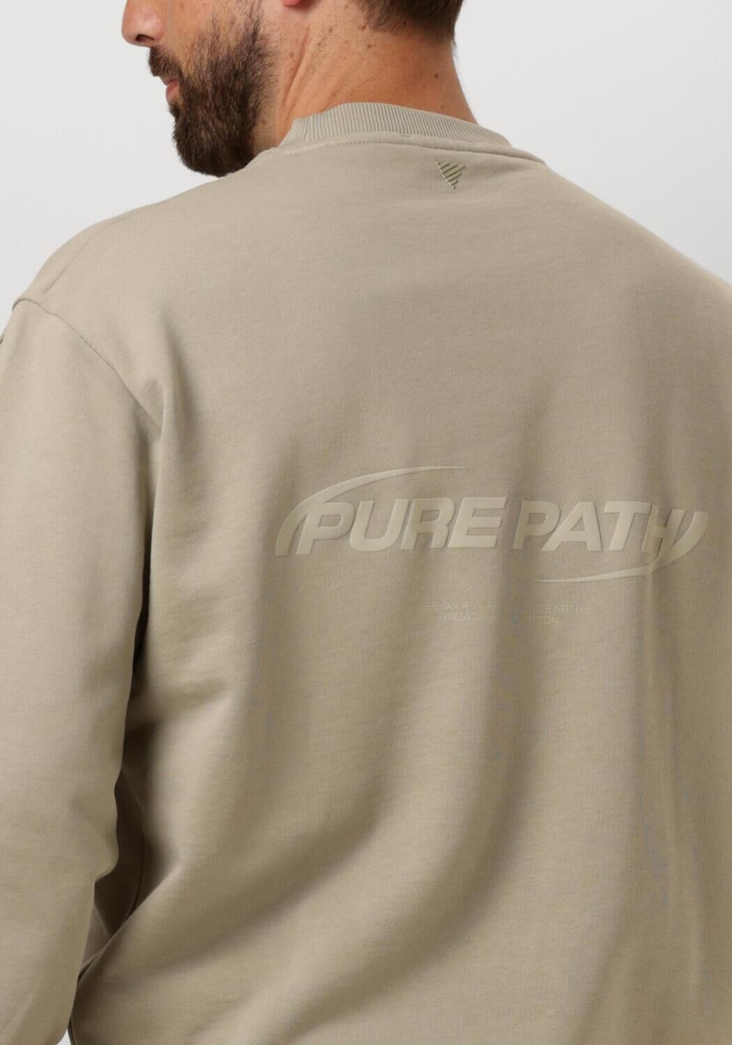 PURE PATH Heren Truien & Vesten Loose Fit Sweaters Crewneck308 Groen