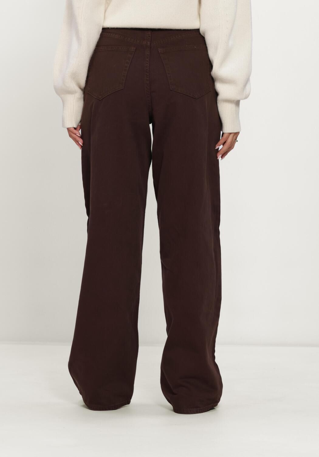 Bruine EDITED Wide jeans LEIGHTON JEANS - large