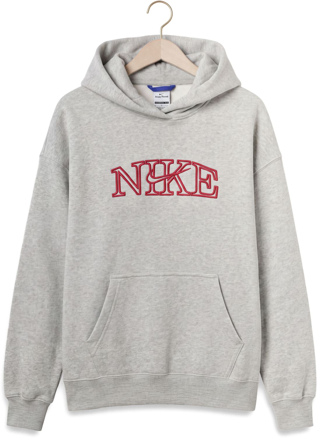 NIKE Dames Truien & Vesten Studio Fleece Middelzwaar 'graphic Pack' Lichtgrijs