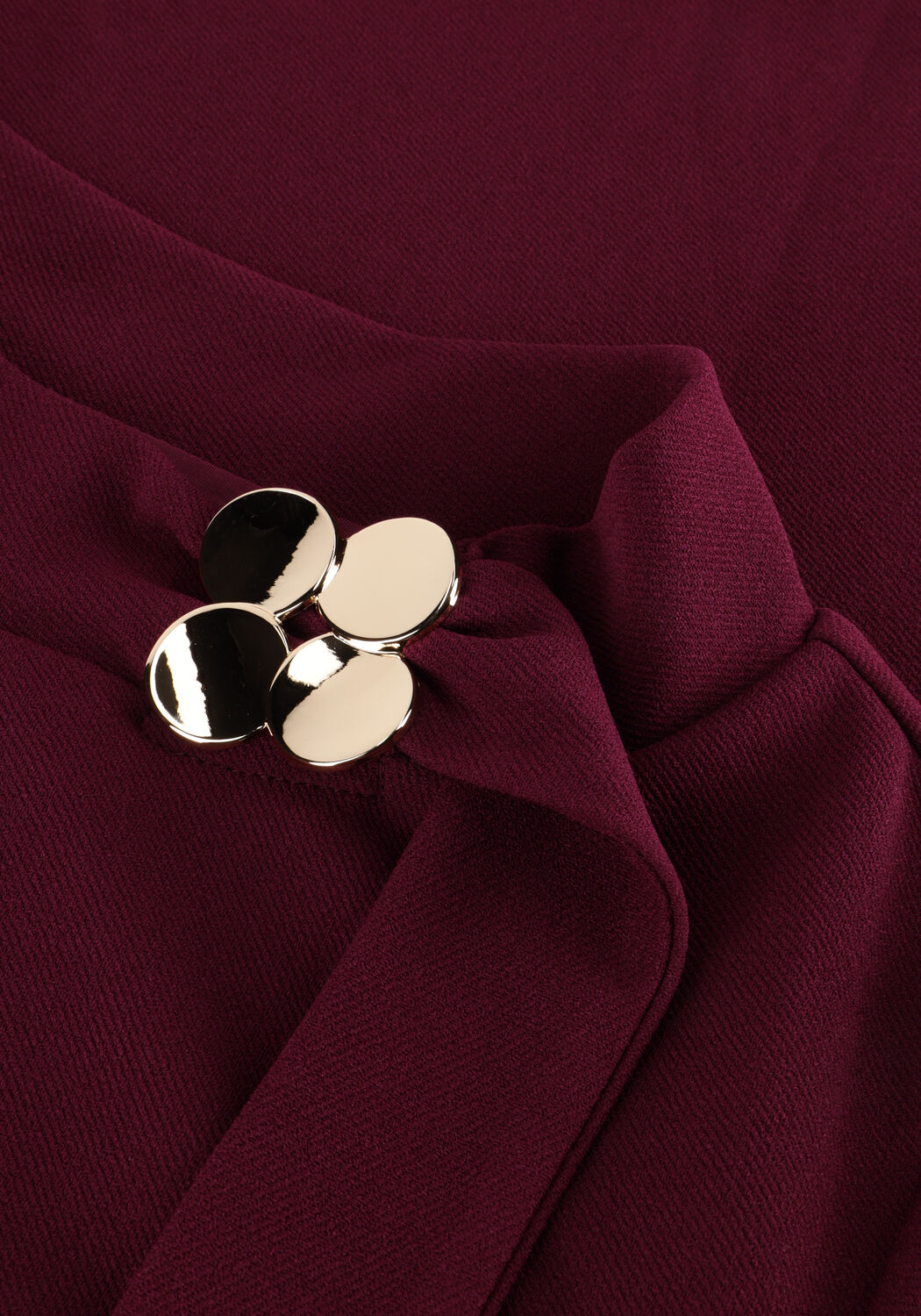 Bordeaux ANA ALCAZAR Mini jurk DRESS NECK CLASP - large