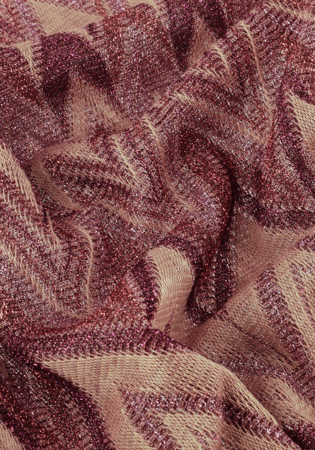 Multi SUMMUM Top TOP LONG SLEEVE ZIG ZAG LUREX - large