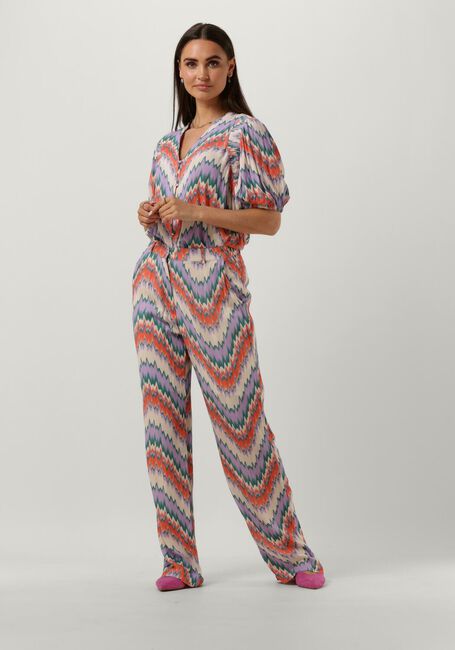 Paarse FREEBIRD Blouses WV-AOP-CRINKLE-VIS-23-1.0 - large