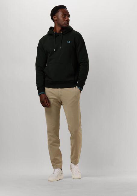 Groene FRED PERRY Truien/vesten TIPPED HOODED SWEATSHIRT - large