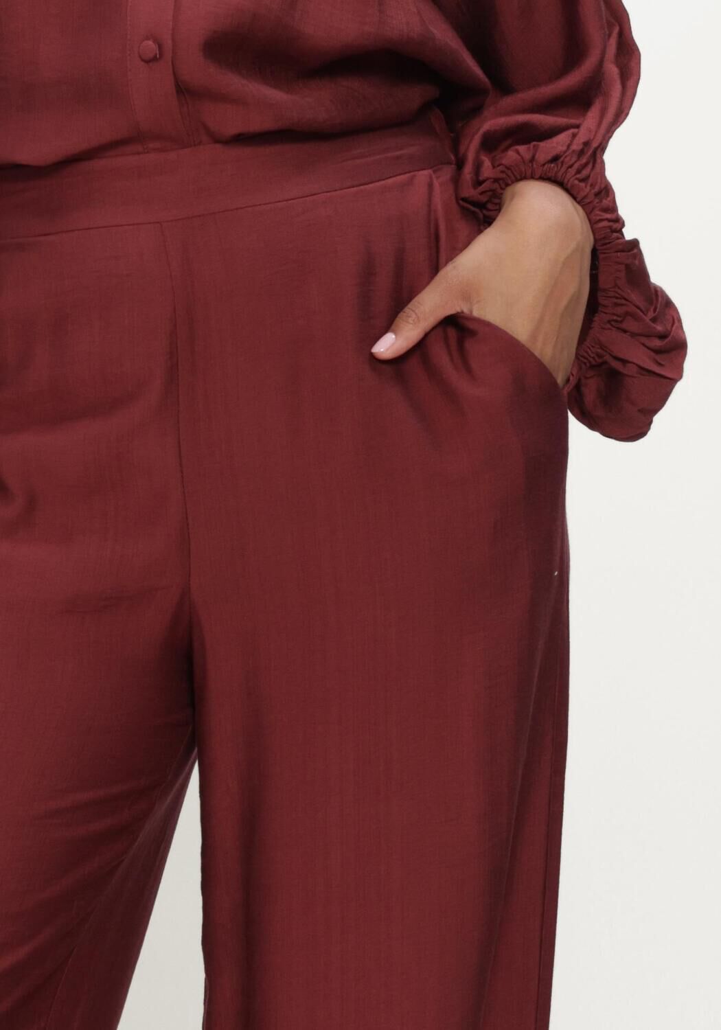 Bordeaux MINUS Wijde broek MSSERIA PANTS - large
