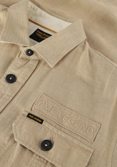 Beige PME LEGEND Casual overhemd LONG SLEEVE SHIRT CTN/LINEN 2 TONE HERRINGBONE Beige PME LEGEND Casual overhemd LONG SLEEVE SHIRT CTN/LINEN 2 TONE HERRINGBONE - large