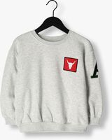 Grijze ALIX MINI Sweater KIDS KNITTED PATCH SWEATER - medium