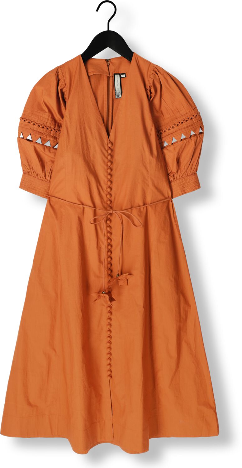 SCARLETT POPPIES Dames Jurken Fleuretta Midi Dress Bruin
