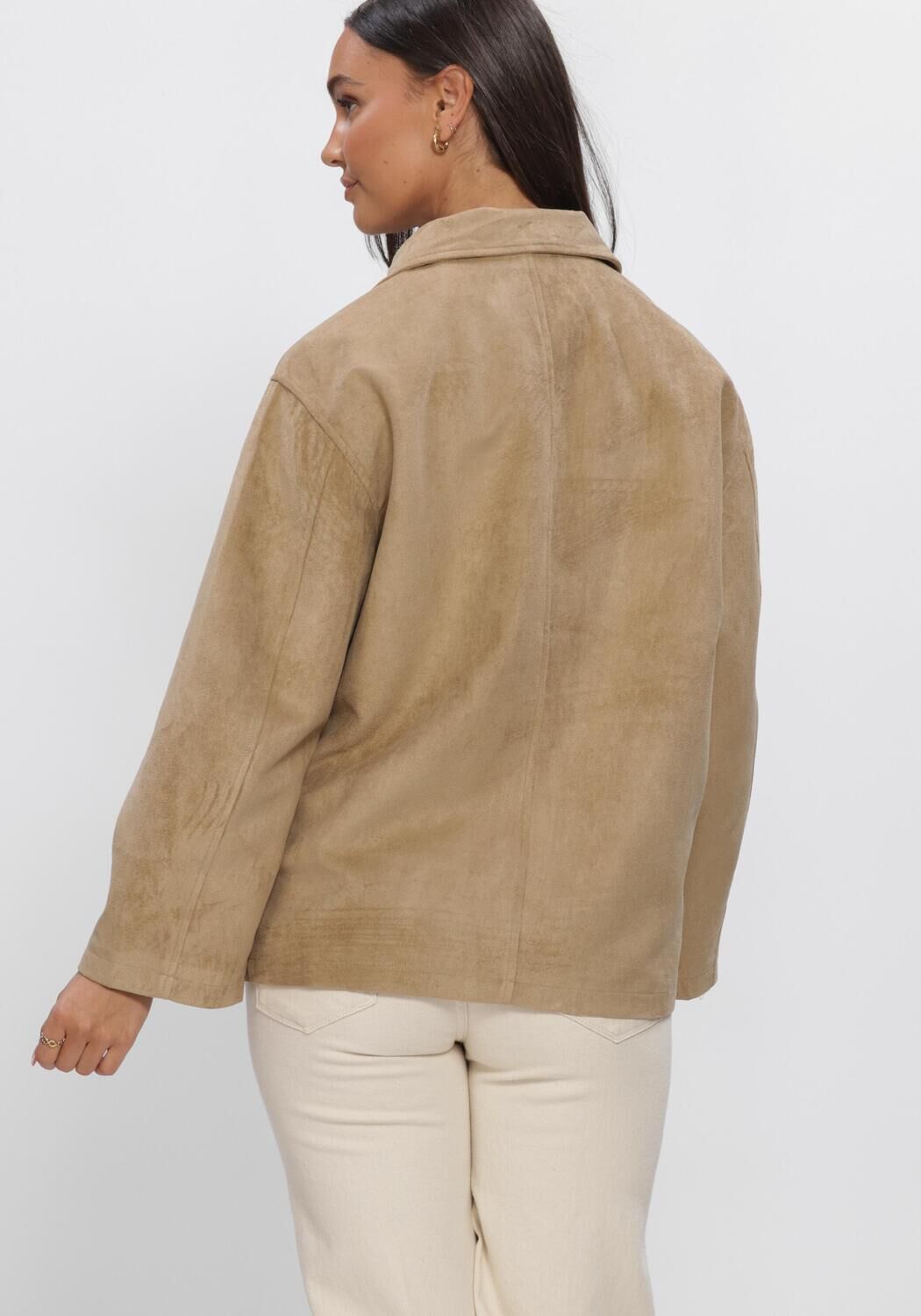 Zand NEO NOIR Jack RAVINA FAUX SUEDE JACKET - large