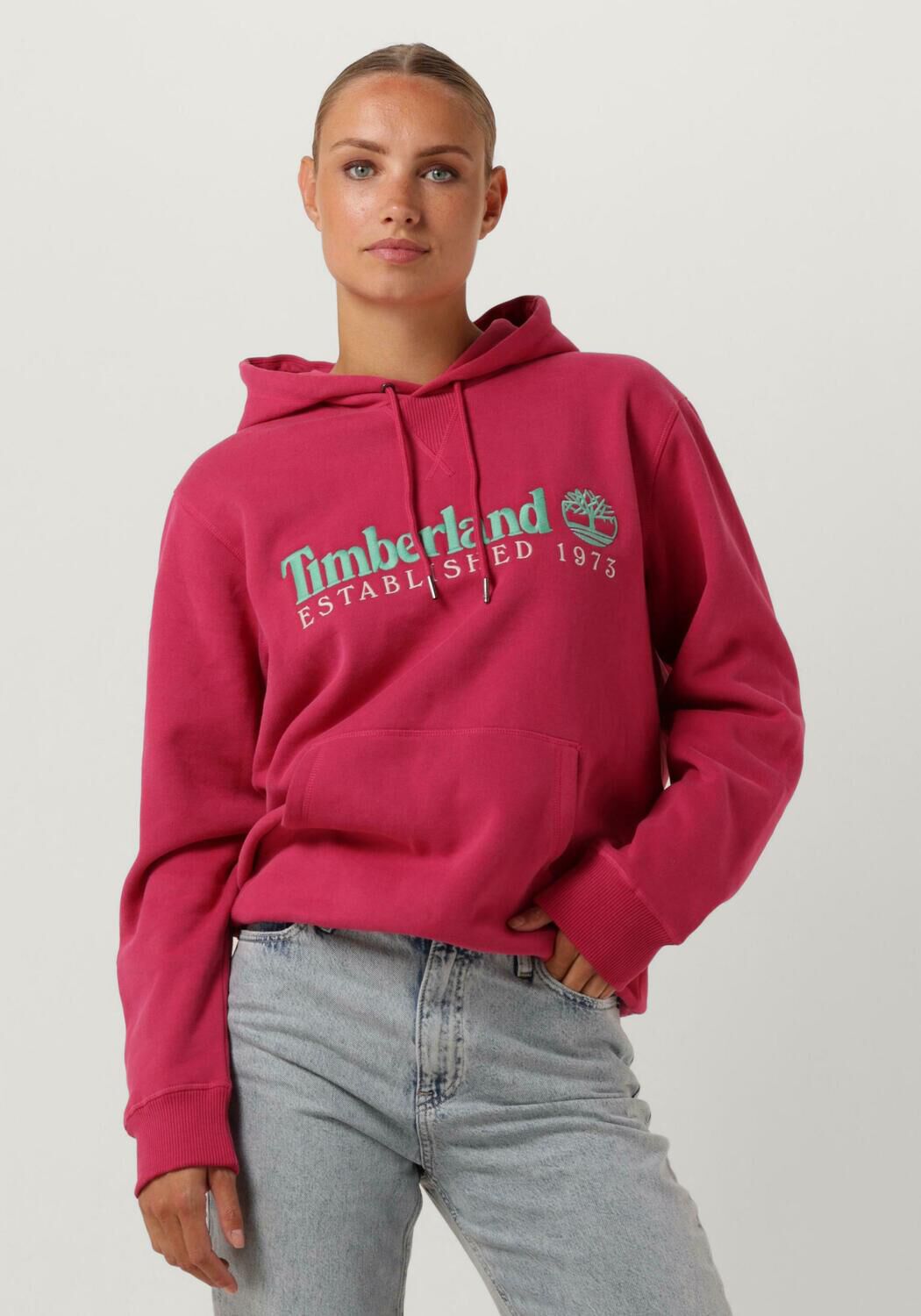 Timberland Heren Sweatshirt met geborduurd logo Orange Heren