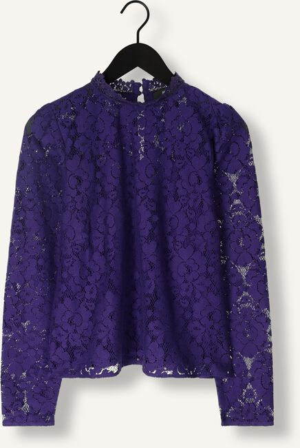 Paarse JANSEN AMSTERDAM Blouses LC199 BLOUSE LACE LONG SLEEVES Paarse JANSEN AMSTERDAM Blouses LC199 BLOUSE LACE LONG SLEEVES - large