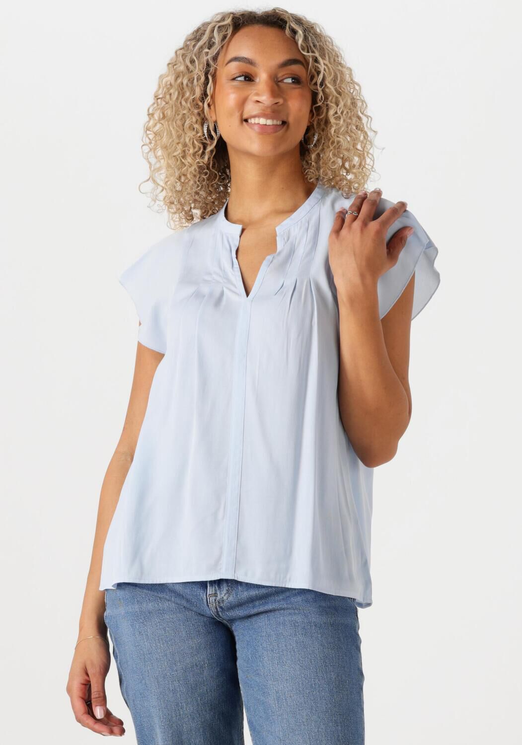 InWear Casual Top met V-Hals Windsurfer Stijl Blue Dames