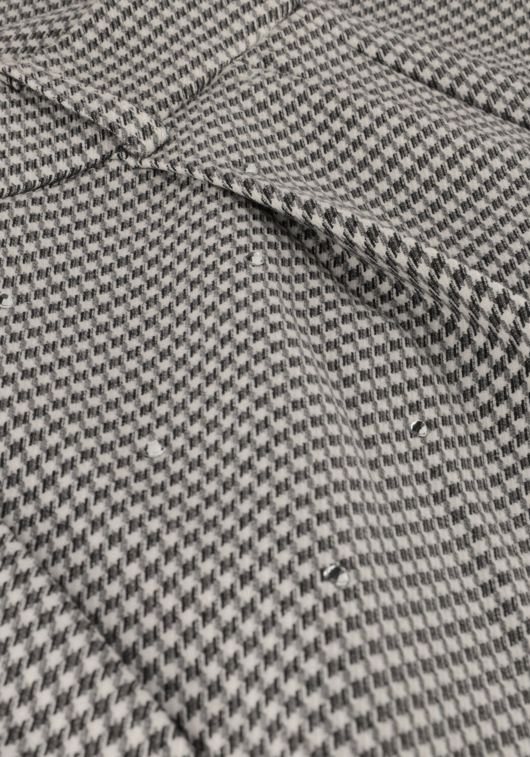 Grijze ALIX THE LABEL Pantalon LADIES WOVEN MINI CHECK PANTS - large