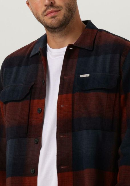 Bruine CAST IRON Overshirt LONG SLEEVE SHIRT YD CHECK REGULAR FIT - large