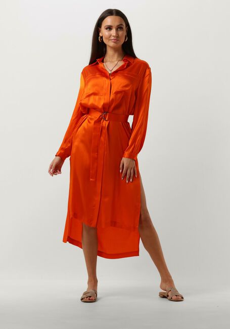 Oranje SEMICOUTURE Midi jurk FILLIPA DRESS - large
