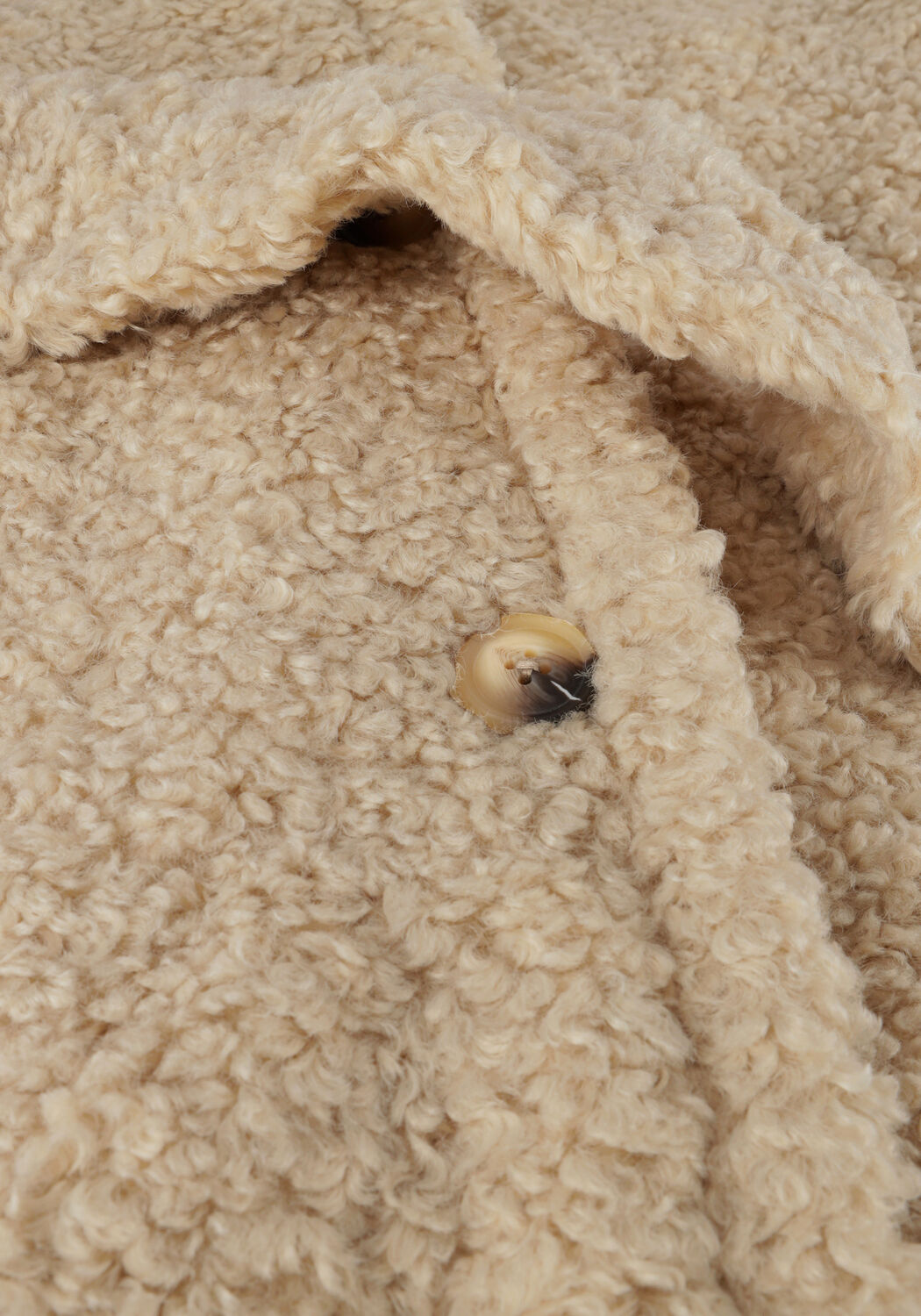 Beige NOTRE-V Gilet BELTED TEDDY GILET - large