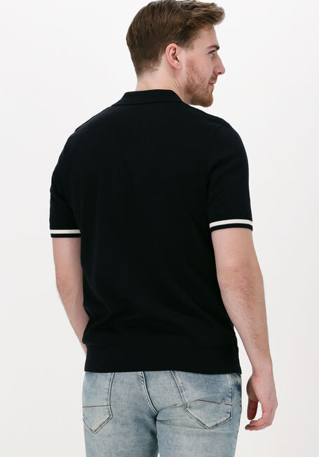 Zwarte FRED PERRY Polo TIPPING TEXTURE KNITTED SHIRT - large