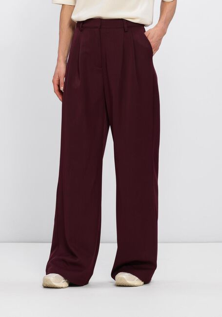 Bordeaux STUDIO AMAYA Wijde broek JACKIE PANTS - BORDEAUX - large