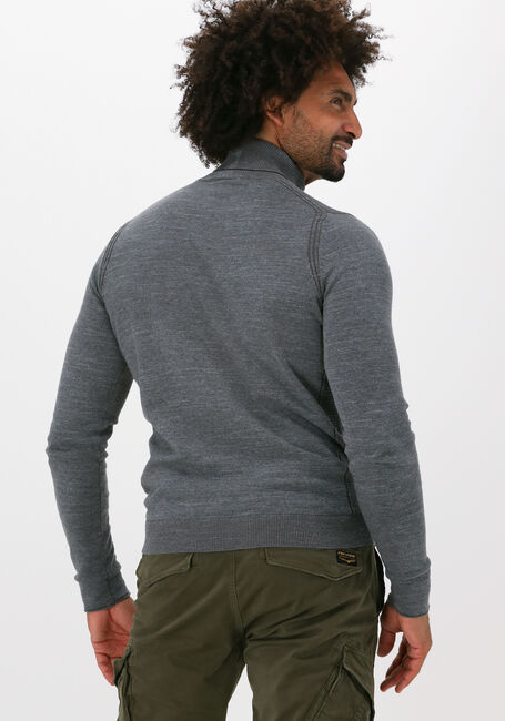 Grijze CAST IRON Coltrui ROLL NECK SLIM FIT COTTON HEAT - large