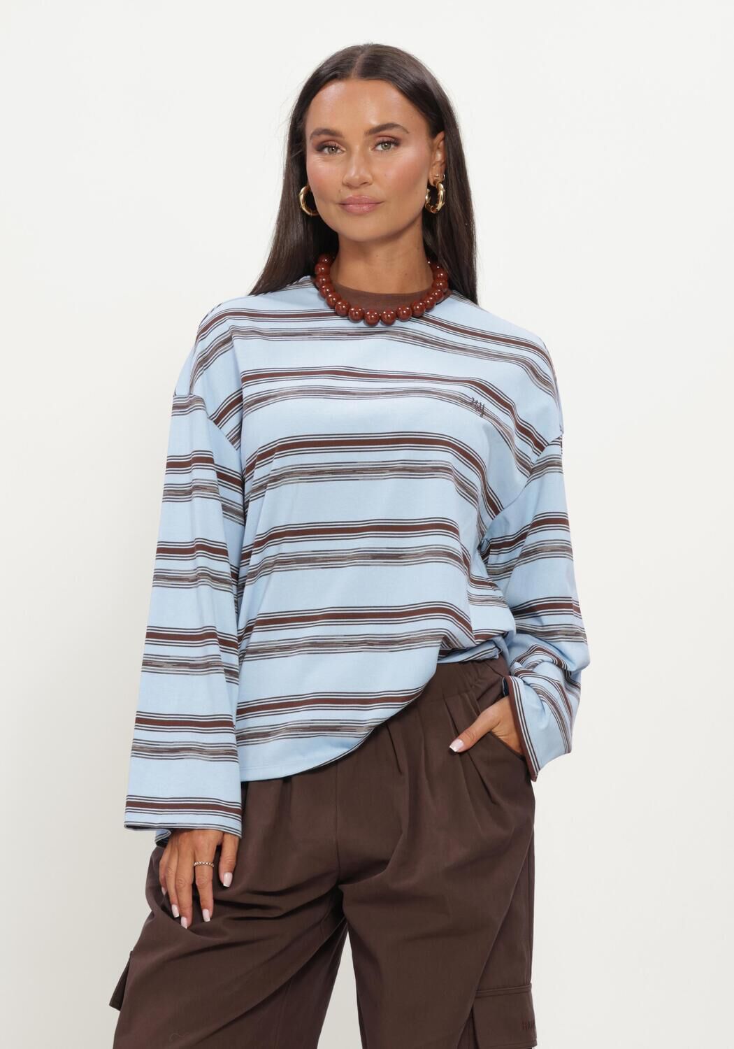 Lichtblauwe HARPER & YVE Top TOMMY-LS - large