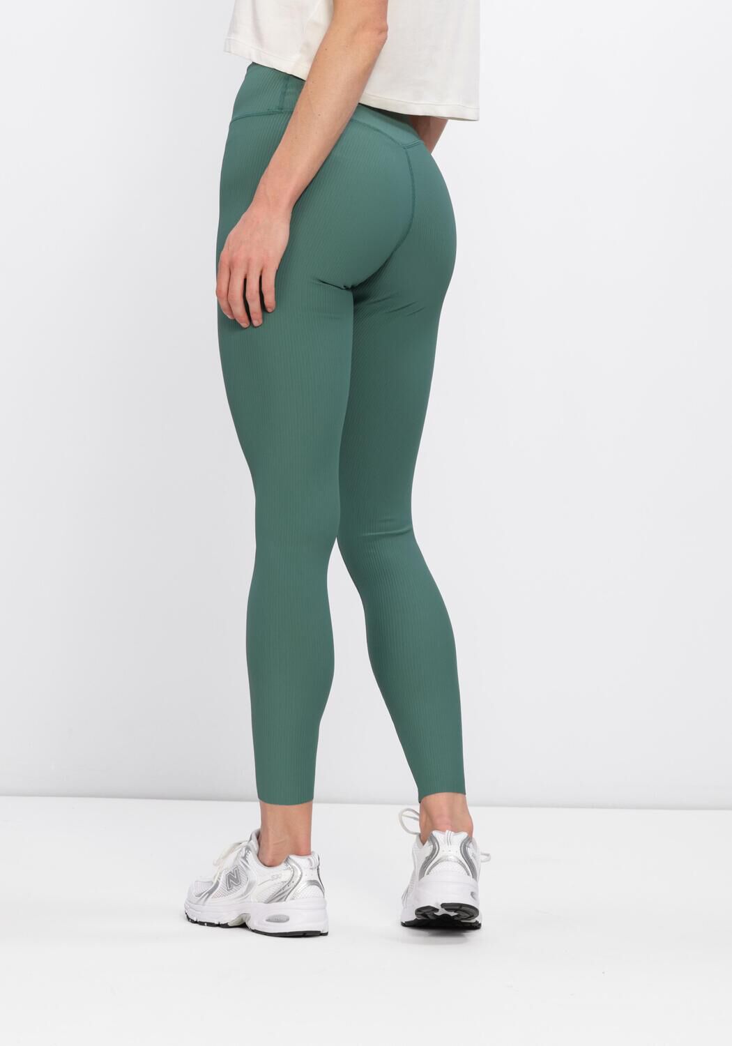 Groene BJORN BORG Broeken STUDIO RIBBED TIGHTS - large