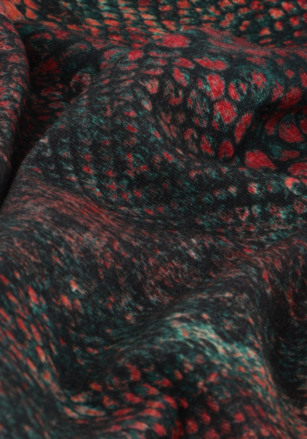 Donkergroene SCOTCH & SODA Tops & T-shirts ALL OVER PRINTED MOCKNECK LONG SLEEVED SHIRT - large