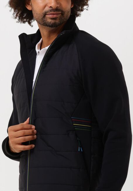 Donkerblauwe PS PAUL SMITH Gewatteerde jas MENS MIXED MEDIA JACKET - large