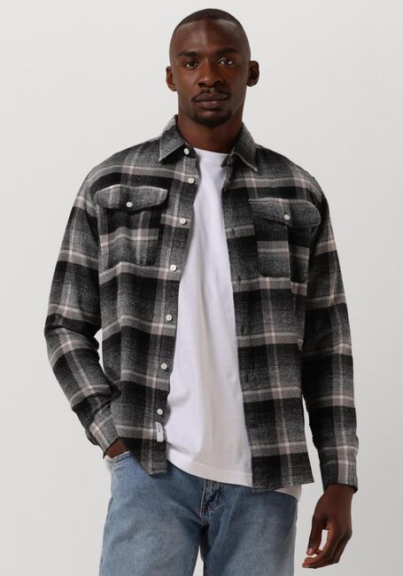 Donkerblauwe SELECTED HOMME Overshirt REGSCOT CHECK SHIRT - large