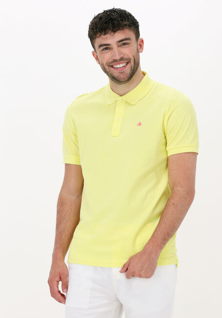 Gele SCOTCH & SODA Polo CLASSIC PIQUE POLO IN ORGANIC COTTON - large