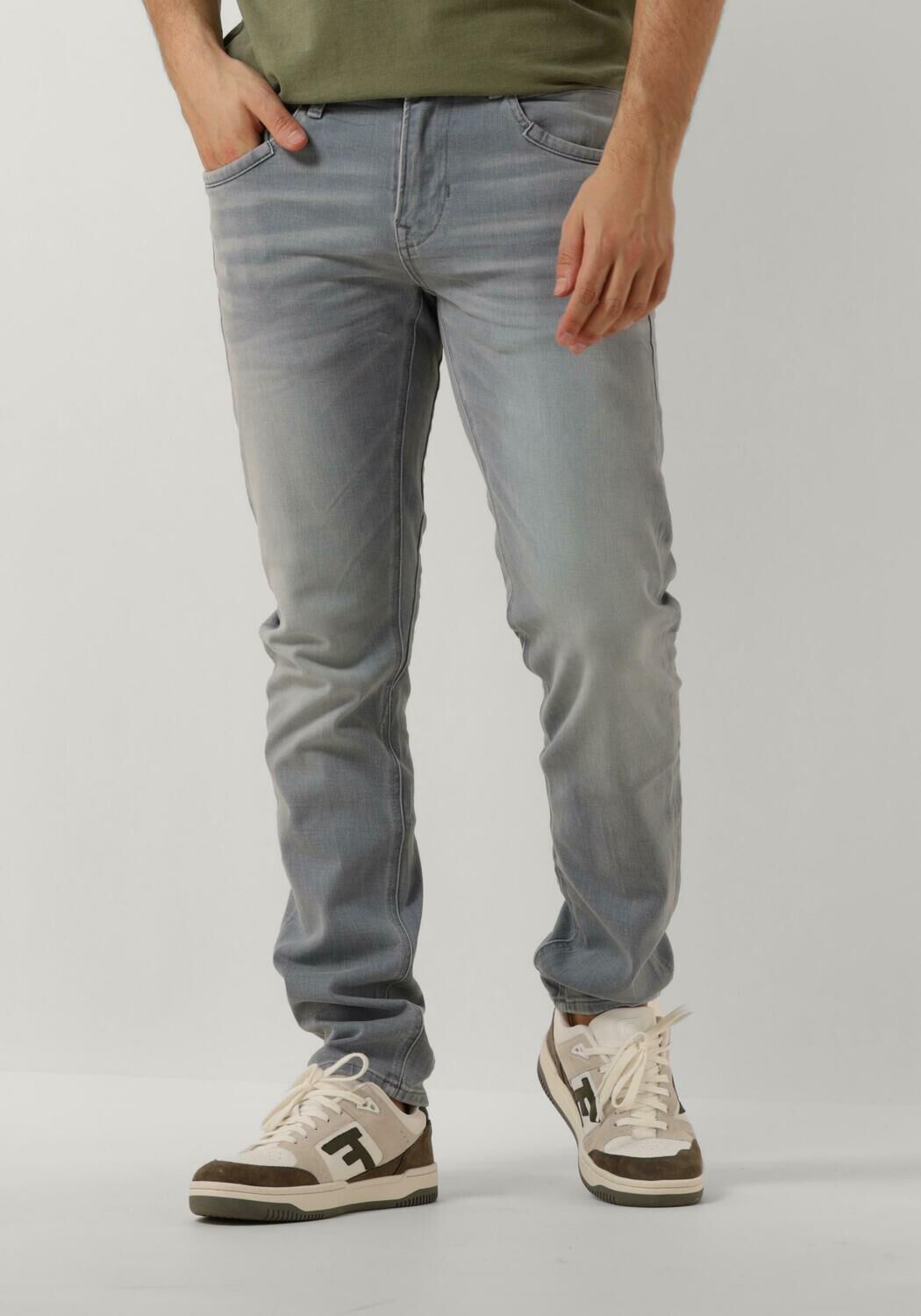 PME LEGEND Heren Jeans Tailwheel Fresh Light Grey Lichtgrijs