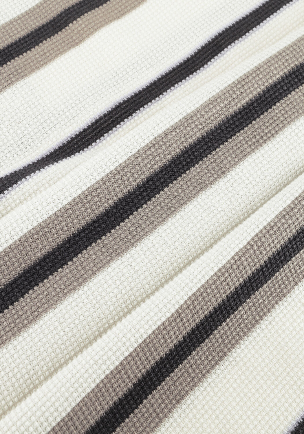 Multi CAST IRON T-shirt REGULAR FIT STRIPE WAFFLE - large