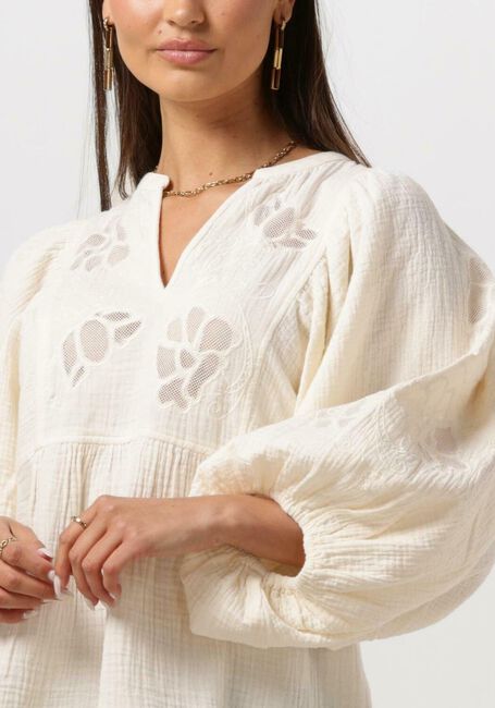 Gebroken wit SISSEL EDELBO Blouses EVELYN ORGANIC COTTON TOP - large