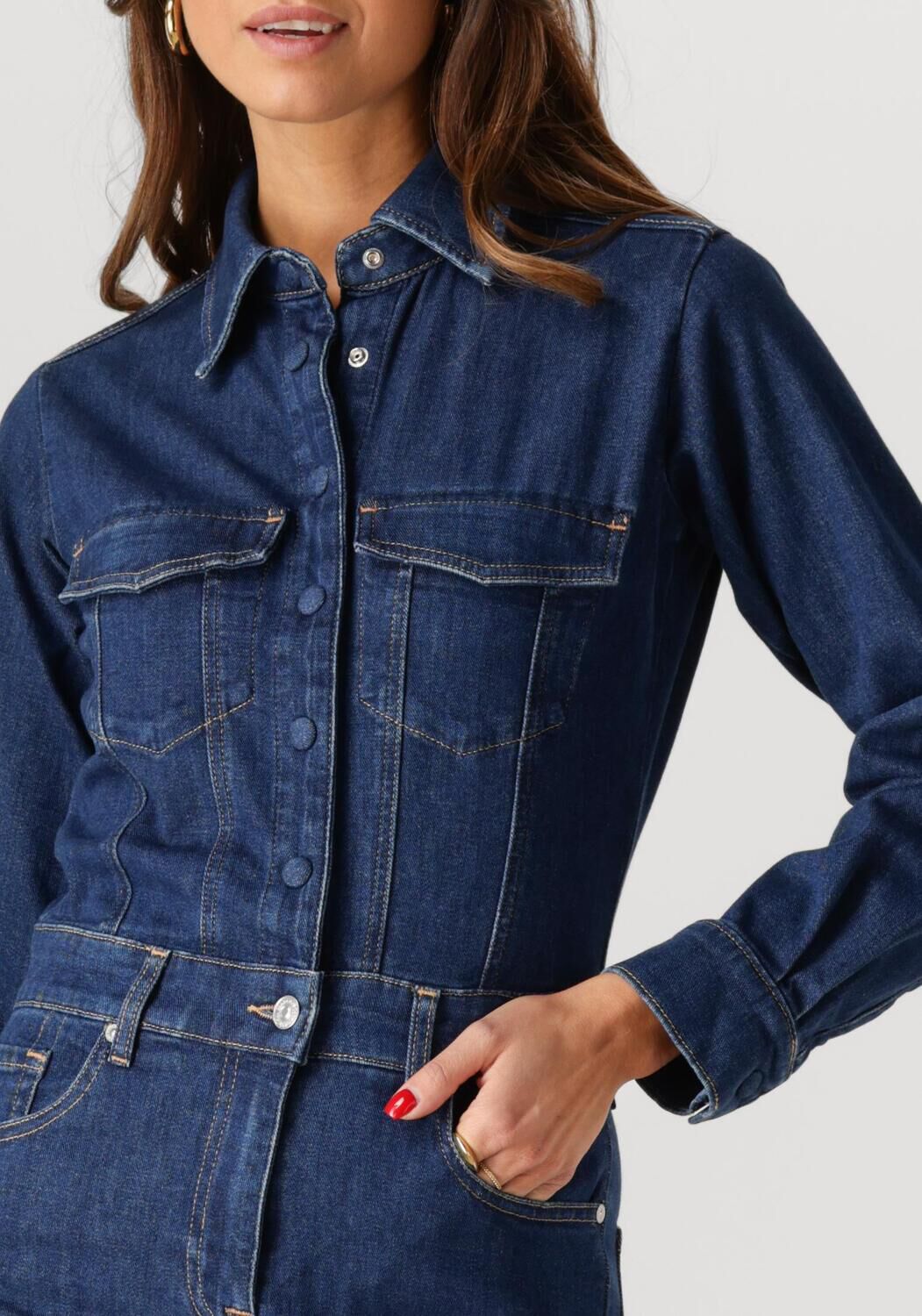 7 FOR ALL MANKIND Dames Jumpsuits Luxe Jumpsuit Cove Blauw