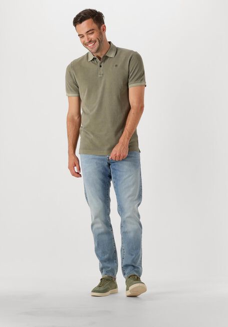 Groene G-STAR RAW Polo DUNDA OVERDYED SLIM POLO S\S - large