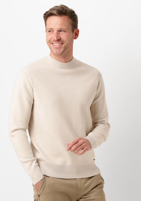 Beige DSTREZZED Trui FELL MOCK NECK - large