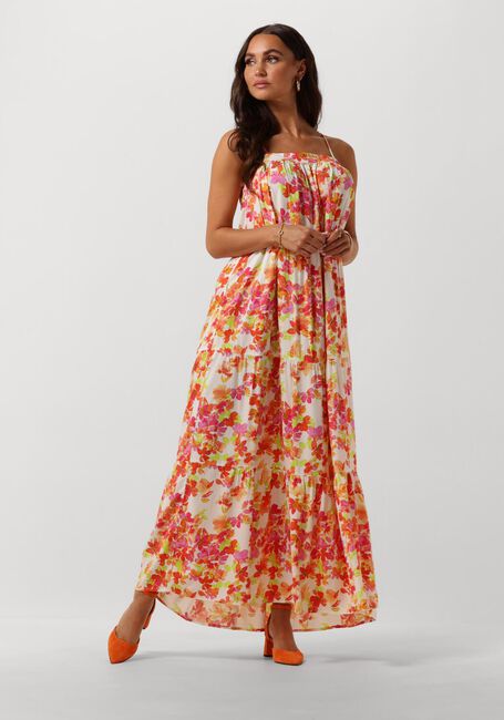 Oranje Y.A.S. Maxi jurk YASFLIMA STRAP ANKLE DRESS - large