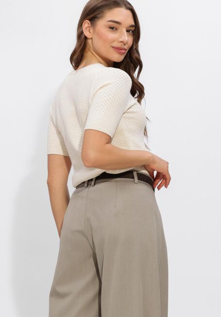 Creme SELECTED WOMEN Trui SLFHELLE 2/4 KNIT O-NECK - large