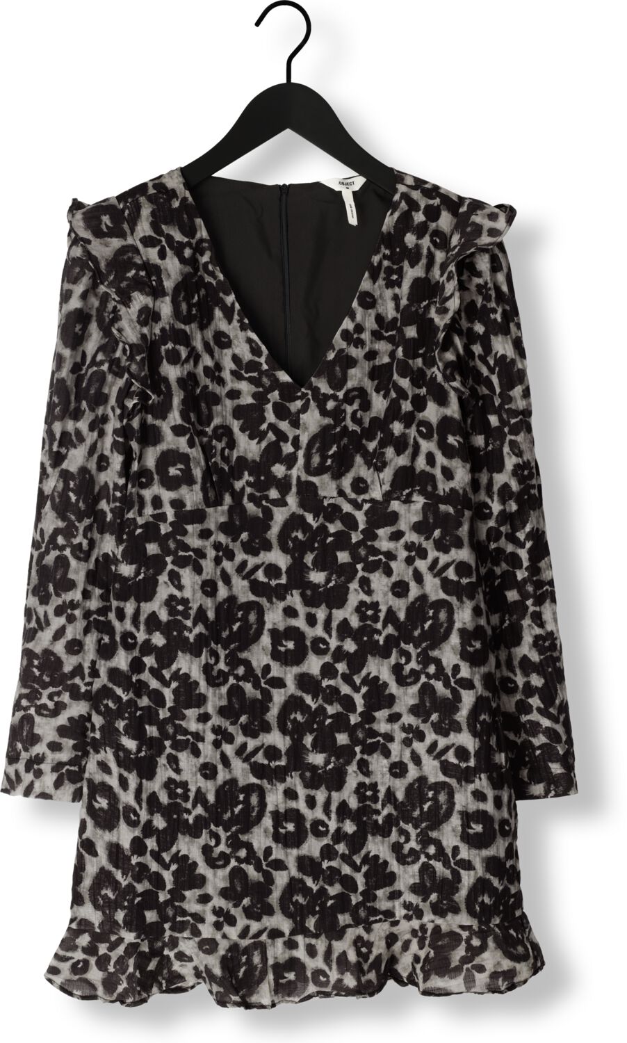 OBJECT Dames Jurken Objruth Ls Short Dress E Aw Fair Bruin