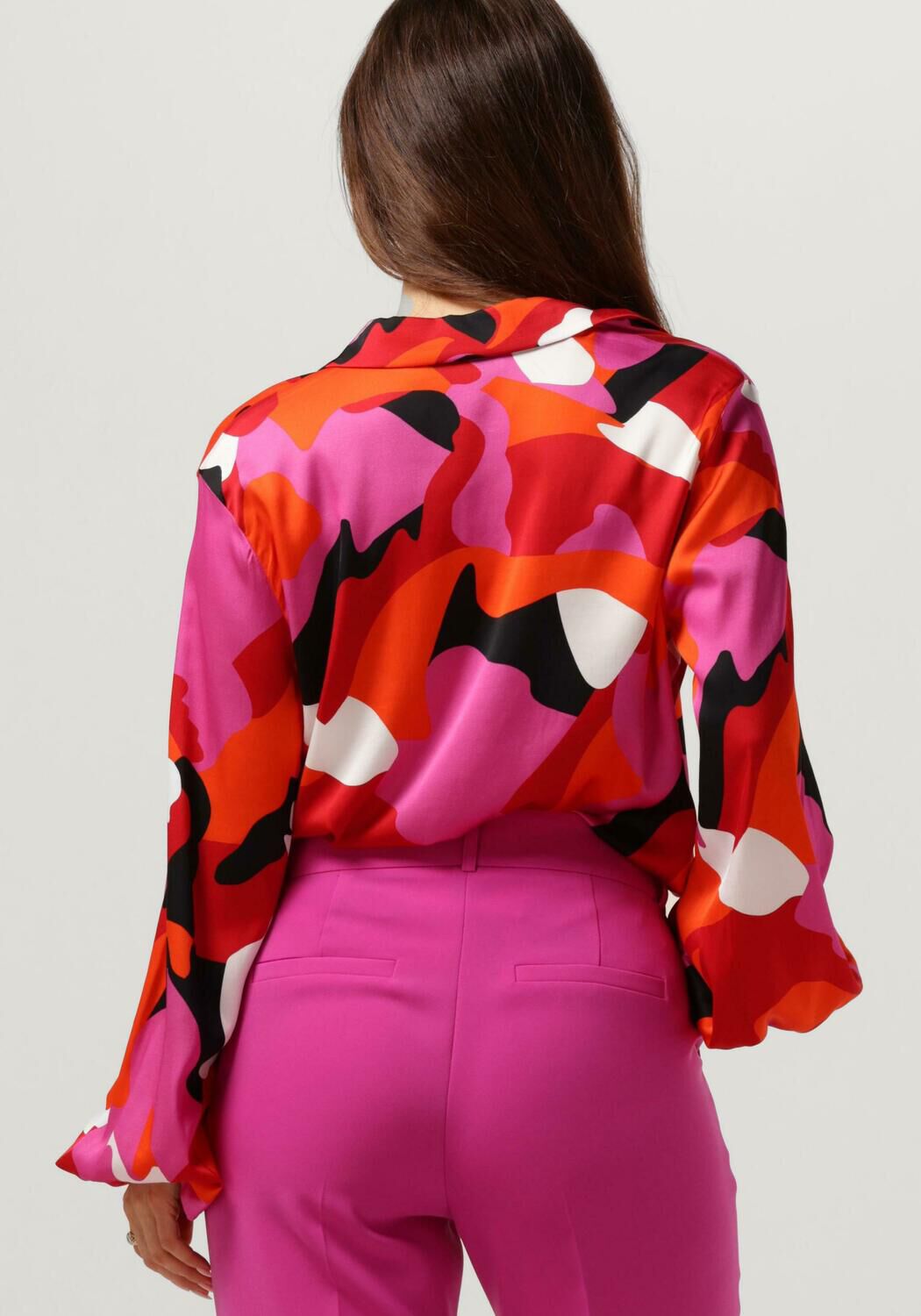 Fuchsia roze shirt dames deals