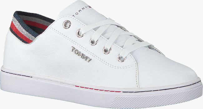 Witte TOMMY HILFIGER Lage sneakers GLITTER DETAIL CITY - large