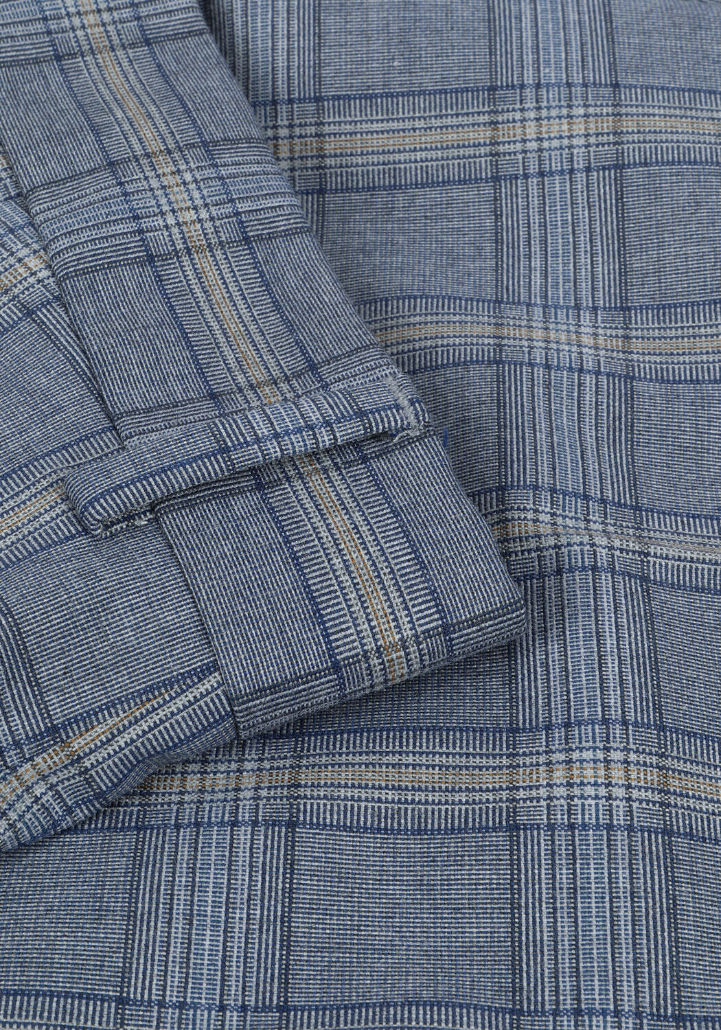 Lichtblauwe SELECTED MEN Pantalon SLHLIM-TIMELOGAN BLU SND CHK TRS - large