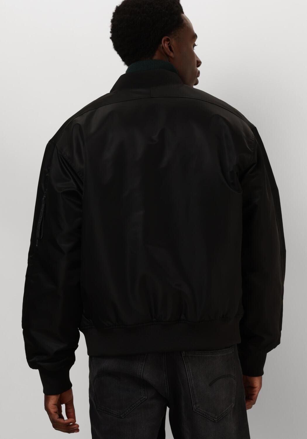 CALVIN KLEIN Heren Jassen Ls Nylon Padded Hero Bomber Zwart