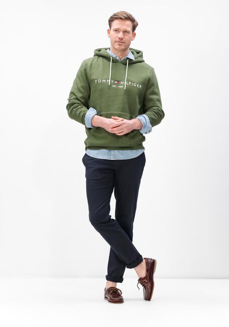 Olijf TOMMY HILFIGER Sweater TOMMY LOGO HOODY - large