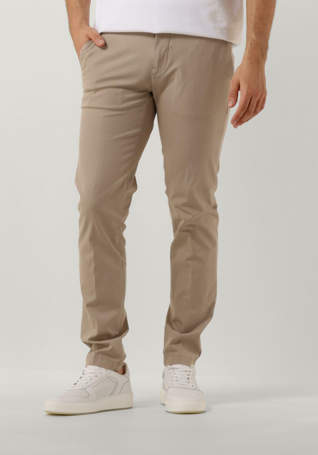 VANGUARD Heren Broeken V12 Chino 4-way Stretch Twill Zand