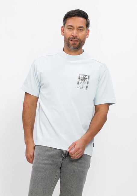 Lichtblauwe GENTI T-shirt T-SHIRT SS 1226 - large