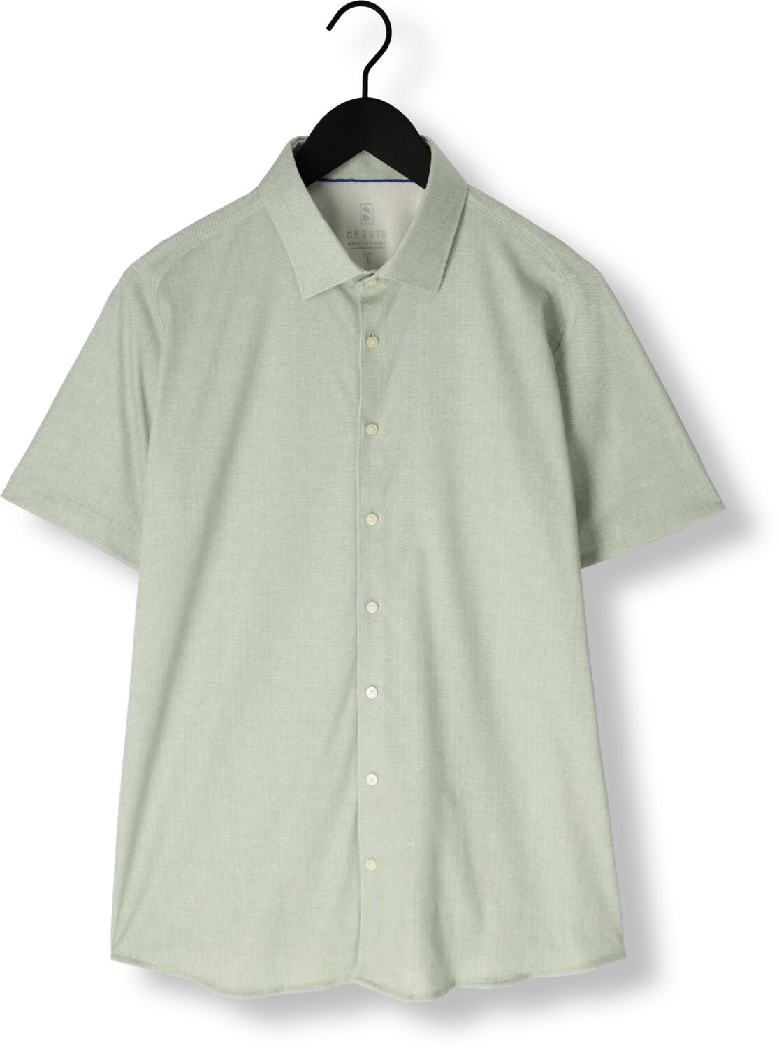 DESOTO Heren Overhemden Casual Kent 1 2 Groen