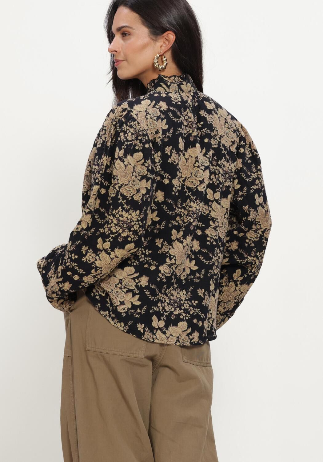 ANTIK BATIK Dames Blouses Cinzo Blouse Zwart